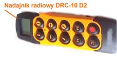 Nadajnik zapasowy sterowania radiowego typ DRC-10 D2 (77359144)