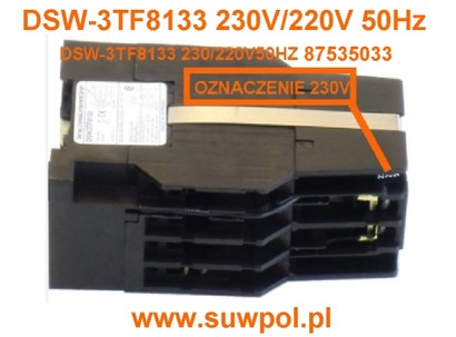 Stycznik DSW-3TF8133 230V 50HZ (87535033)