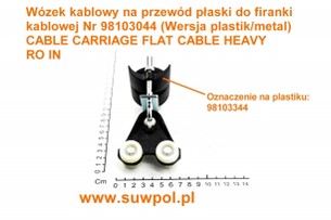 Wózek kablowy do firanki kablowej 