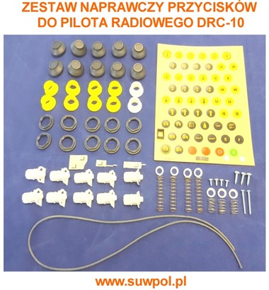 Zestaw naprawczy przycisków pilota radiowego DRC-10
